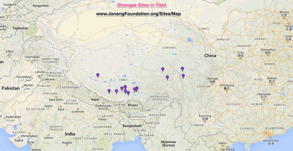 The JF Site Map of #Tibet now documents Shangpa Kagyu sites - jonangfoundation.org/blog/shangpa-s… #buddhism