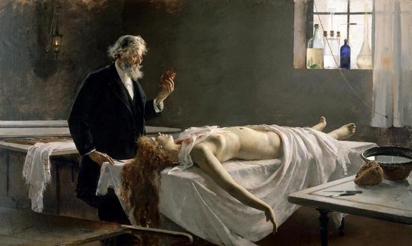DailyPaintings's tweet photo. Anatomy of the heart (1890), by Enrique Simonet. http://t.co/Gy33F8jtMi