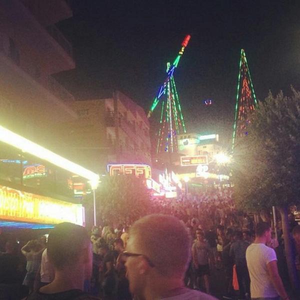 bcmmallorca's tweet photo. What would you do to be back here right now? #magaluf #thestrip #bcm2014 http://t.co/FcpLcyv21Y