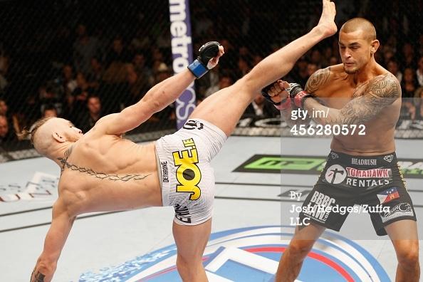 Uzivatel Conor Mcgregor Na Twitteru Lead Hook Kick Whizzing By His Head Look At His Body Freeze Up Picture A Baseball Bat With Http T Co Fimzncjwjs Http T Co Ph0rtx63ym