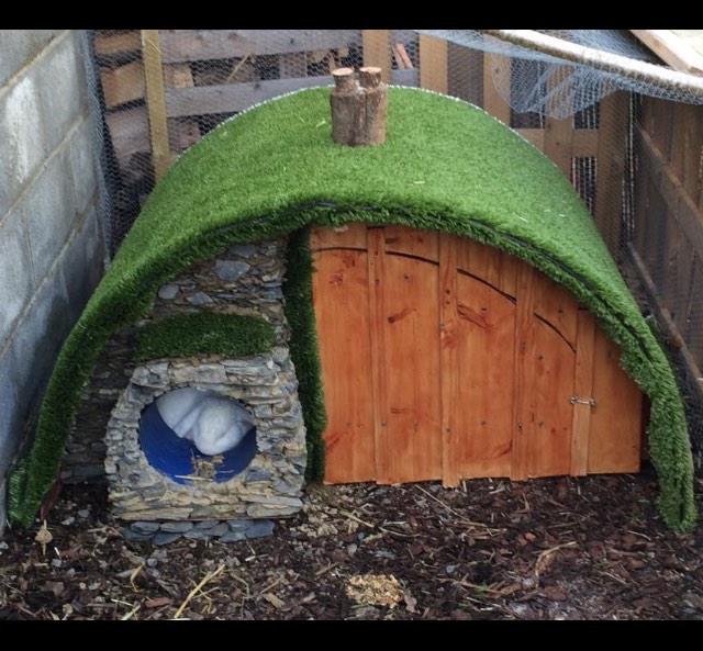 Hobbit Hutch on Twitter "iloverabbits handmade hobbit style rabbit