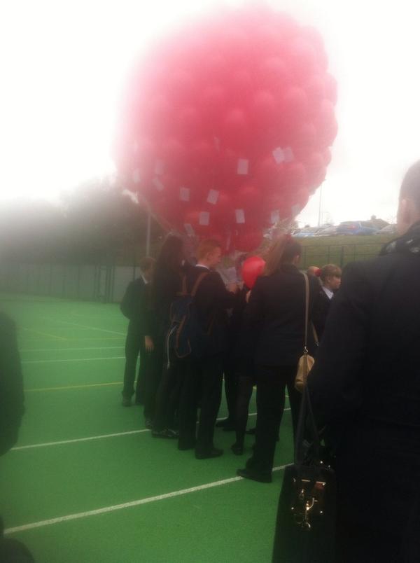 VampireElena__'s tweet photo. A year ago today I lost my best friend. We released some red balloons and got a bench in memory for you loz😭💔👼 http://t.co/f5pA7NUd6e