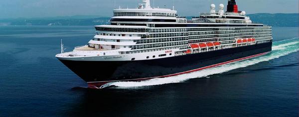 GetFactz's tweet image. The cruise liner Queen Elizabeth II, moves only six inches for each gallon of fuel that it burns.