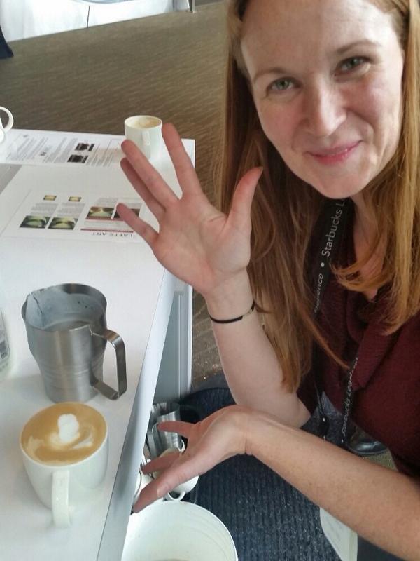 jkohanowski1's tweet photo. Latte art! #SLE14 http://t.co/3HZQcba8OL