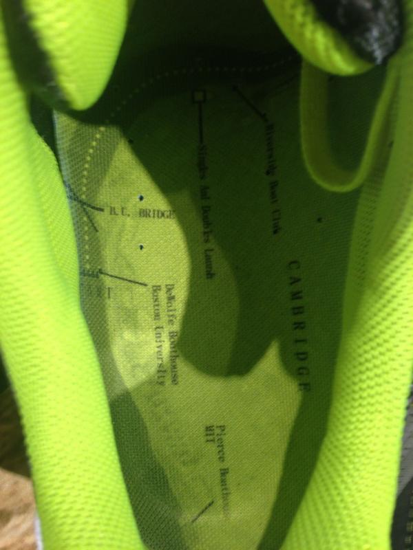 ElieRaflowitz's tweet photo. Check out my awesome new kicks! @newbalance's Head of the Charles line (even has a river map in the shoe!) #NBHOCR http://t.co/4MqckSi5QL