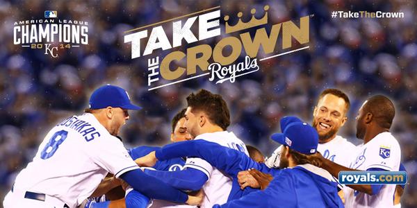 Royals's tweet image. The American League pennant returns to #KC and your #Royals have advanced to play in the #WorldSeries! #TakeTheCrown