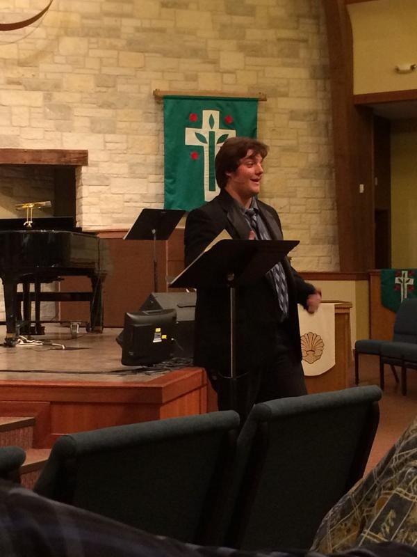 CovenantAustin's tweet image. One of the awesome youth from our youth group bringing the message for our Wednesday night service.