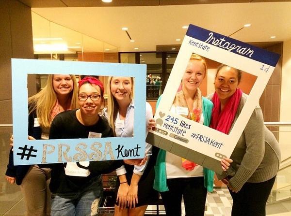 ARohly's tweet photo. My residents and I are happy to be apart of the #1 PRSSA chapter in the nation! #Olsonites #PRSSAKent http://t.co/ONqZK0wd3b