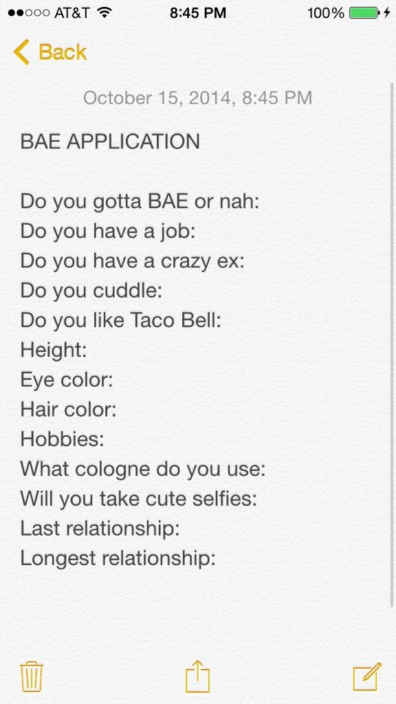 ____AllieGator's tweet photo. Alright here it goes. #Baeapplication http://t.co/WORE0P5j2E