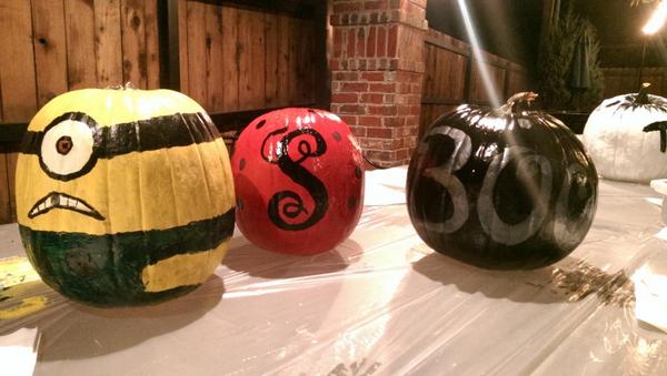 Pumpkin painting was a total success!