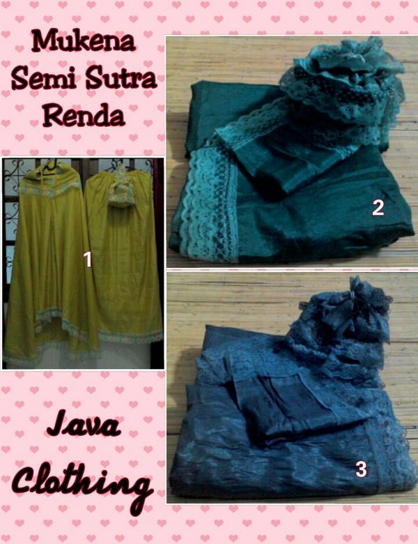 Java_Cloth's tweet photo. MUKENA SEMI SUTRA RENDA
IDR 100000

Bahan: semi sutra, ada renda
Warna:
1.kuning
2.hijau
3.abu-abu http://t.co/5dfP0G8ZS2