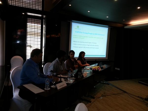 WGNRR's tweet photo. .@ankit_g92 @youth_coalition discussing why young people need to engage in post2015 agenda #MakeSRHRCount http://t.co/P2BUENSmHn