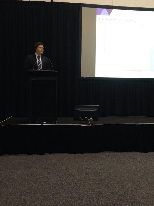 CCI_WA's tweet photo. Our #RyanBuckland talking about how #WA 's economy is effecting #SmallBiz #ybexpoperth #CCIecons http://t.co/ObaY4iy0mo