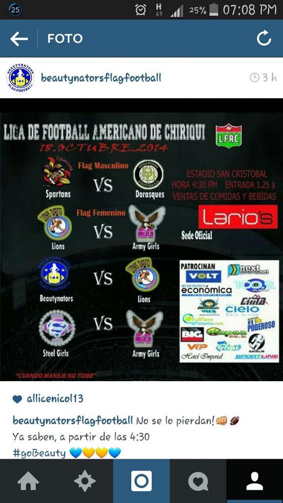 Fin de Semana de Mucho Football Americano <a href="/nextpanama/">NEXTpanama</a> <a href="/PANACHILE32/">🇵🇦🇨🇱Panachile32🇵🇦🇨🇱 🥶</a> <a href="/mirones15/">Sebastian Mirones</a> <a href="/interbocas/">BOCAS DEL TORO</a> <a href="/VolcanHighs/">Highlanders Volcan</a> <a href="/DorasquesFD/">Dorasques Football</a>