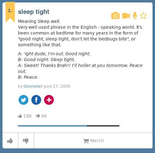 Urban Dictionary The Z Baby Sleep Tight Meaning Sleep Well Very Well Used Phrase In The Http T Co Vzevzhlsyz Http T Co Cgsynrwmt4