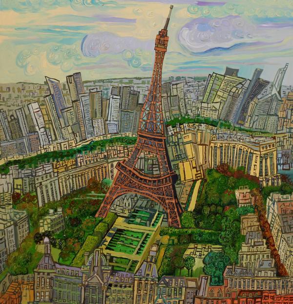 BeyondTheHeap's tweet photo. The Eiffel Tower in an almost Van Goghian Perspective...Wow what a great work by @alan_streets #Paris #Art http://t.co/CJP1Oqzxb6 city-iq