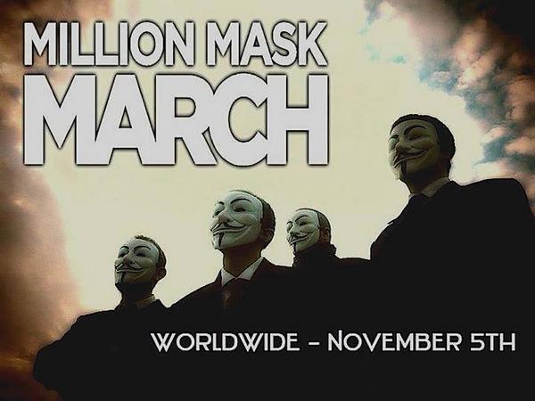 shar76's tweet photo. #AnonymousMillionMaskMarch #WorldwideNovember5th #alltogether #Freedom http://t.co/aallYVoFD7