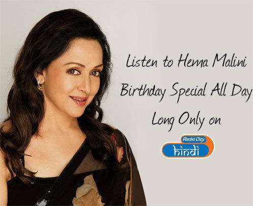 Wishing the  a very Happy Birthday. Listen To Hema Malini Songs Only on  