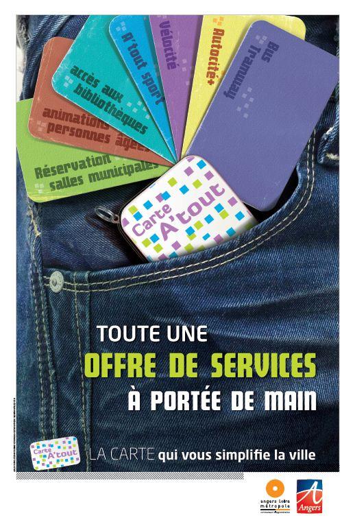 Angers's tweet photo. La carte A'TOUT : une carte unique pour accéder à différents services de la Ville d'#Angers http://t.co/F4yCVHBsyr http://t.co/HVKe2D64is