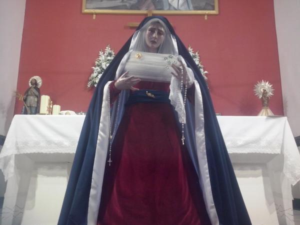 Hoy 16 de Octubre, Jueves, a las 19:30 h. Bendicion de Maria Stma. Del Amor en la Parroquia San Pio X, El Viar.