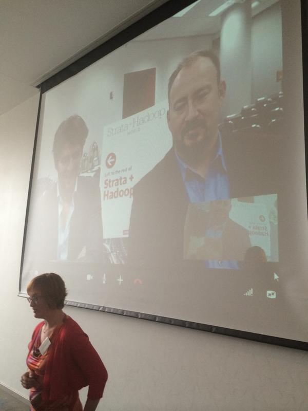 ErwinvanLaethem's tweet photo. Mark Dijksman @Essent &amp; Alistair Croll live from @strataconf NewYork to BigData @RWE Berlin: Volume/variety/velocity http://t.co/hydB7BrFNF