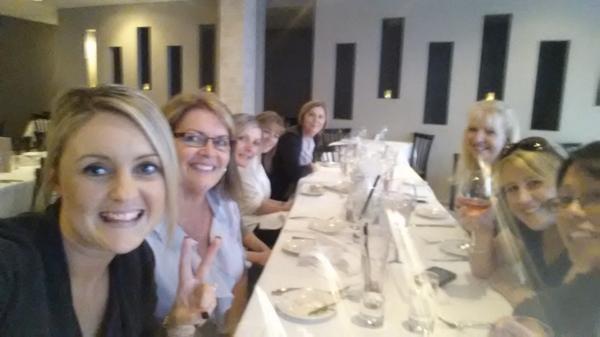ashleigh_b86's tweet photo. Work dinner for my birthday! http://t.co/OEc9bkdQP8