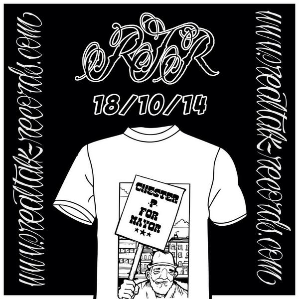 REALTHEME's tweet photo. #realtalkrecords officially launches this Sat! These t's, old Task Force releases and help the homeless all in 1!!!!! http://t.co/K0EIYALVjz