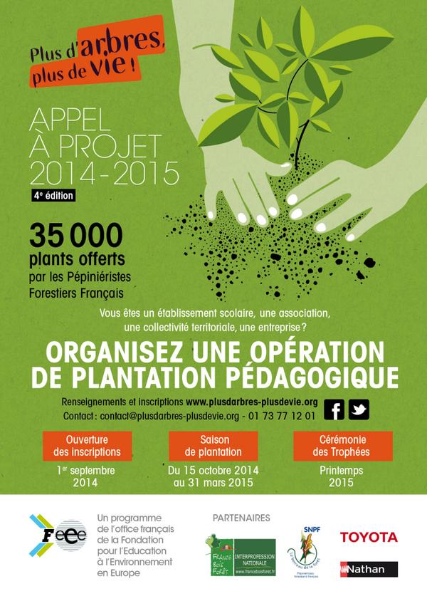 v_lebourgeois's tweet photo. Plus d’arbres, plus de vie ! Appel à projet pédagogique via @alaindelavie http://t.co/5bfaZHThtk http://t.co/gynkqjf3Eu