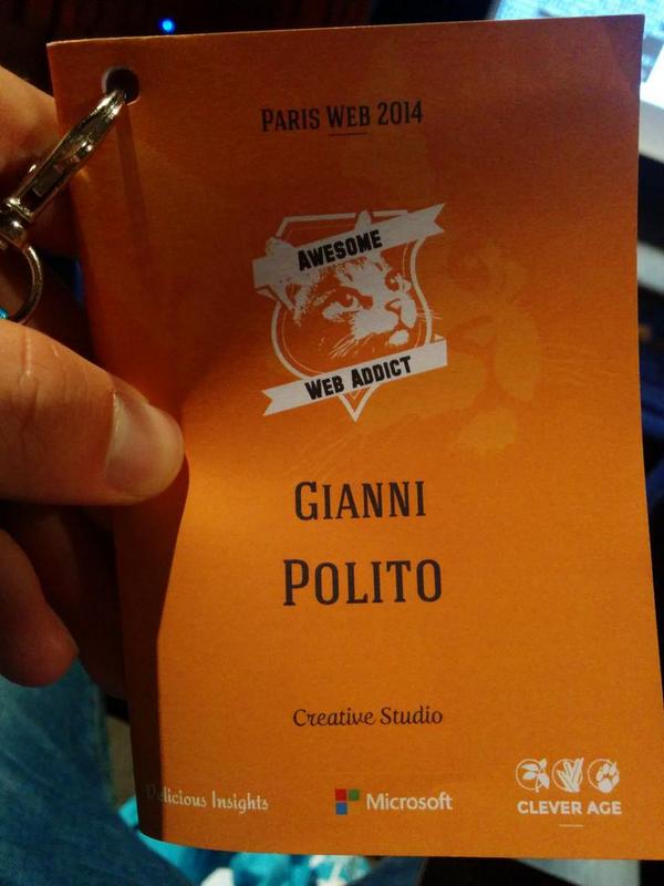 giannipolito's tweet image. Addict aux chats ? #parisweb #teamcs