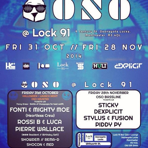 Osomcr's tweet photo. Next Friday is our launch event @ Lock91. Manchester get ready for a frightening halloween special? #OSO http://t.co/ts7XJMQyoV
