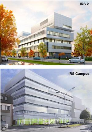 NantesUniv's tweet photo. À gauche : En direct de la pose de la 1ere pierre #IRS2 #IRSCampus
À droite : aperçu des futurs bâtiments #Nantes http://t.co/xPdxjxcwKs