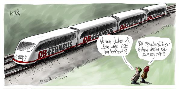 MatthiasMeisner's tweet image. Die @DB_Bahn ist flexibel • Klaus Stuttmann für @tagesspiegel • tagesspiegel.de/karikatur • #Bahn #Lokfuehrerstreik