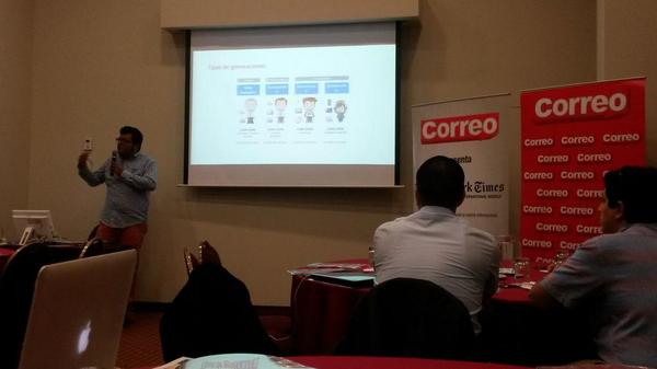 APEMNACIONAL's tweet photo. Inicio el #ROIWorkshop con @alcamoes  de @Linkea2 gracias a @diariocorreo http://t.co/4yUSrnArs2