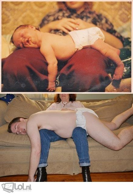RTalsjehetziet's tweet photo. Vroeger en nu, mannen blijven altijd hetzelfde ;P http://t.co/iKtLXkUbPa