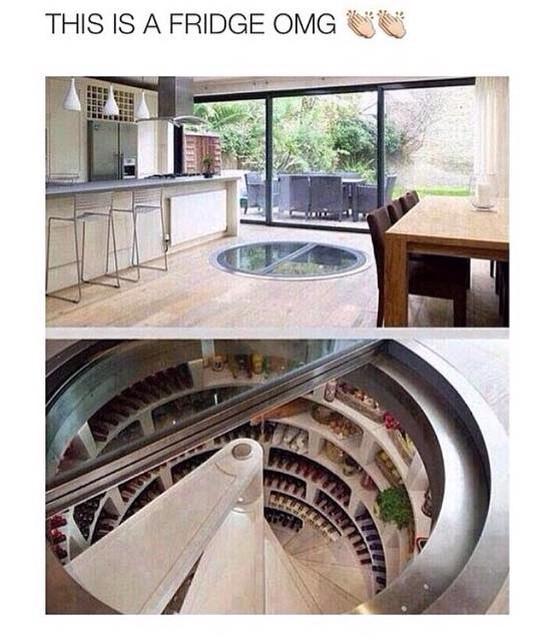What a beauts fridge #dreamhouseideas could imagine it being a pain in the arse too though 😁