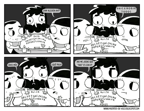MuertosDeAsco's tweet photo. Uff, los pelos como escarpias. http://t.co/UGiBU2xtib #webcomic http://t.co/M3Ambl1oWL