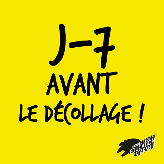 J-7 ! Il est encore temps de prendre vos billets sur educationstarship.com, on vous attend ! #innovationpédagogique