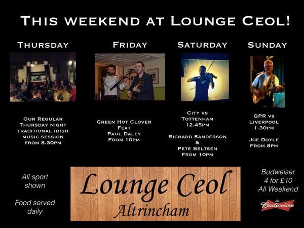 LoungeCeol's tweet photo. Another great weekend ahead starting with our weekly trad session tonight from 8.30pm http://t.co/EohD99DeDD
