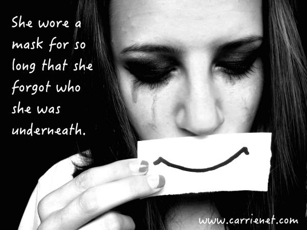 _carrienet_'s tweet image. Masks. Do you try to hide your real emotions from your friends  carrienet.com/stockpiling-yo… #depression,#askcarrie