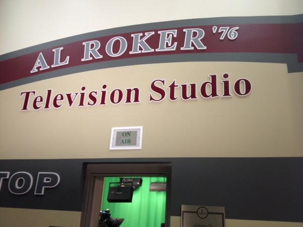 sunyoswego's tweet photo. He is! RT @TODAYshow He's kind of a big deal. @AlRoker has a tv studio named after him at his alma mater SUNY Oswego! http://t.co/Q5SznwR2J1