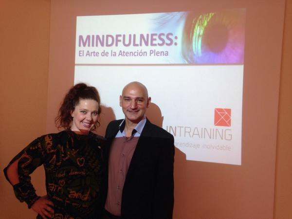 CrisSerrato's tweet photo. Feliz de presentar en @Fun_Training el fantástico programa de #mindfulness del gran @JavierCarril #ThinkTraining http://t.co/2uaVosUI2Q