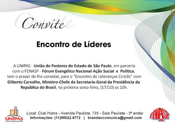 OseiasBrandao's tweet image. Amanhã tem #EncontroDeLíderes em São Paulo, e você está convidado, confirme sua presença.