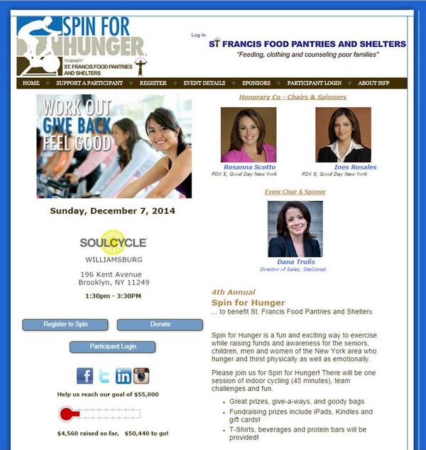 StFFP's tweet image. Are you following @SpinForHunger, our Annual #Charity Ride that takes place on Sunday, December 7th? #SpinForHunger