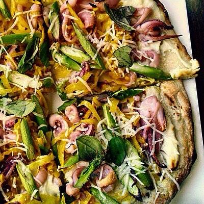 This week: foraged Maitake, fried and smoked Picholines w/ Porter, Sourdough Flatbreads. Lunch&amp;Dinner