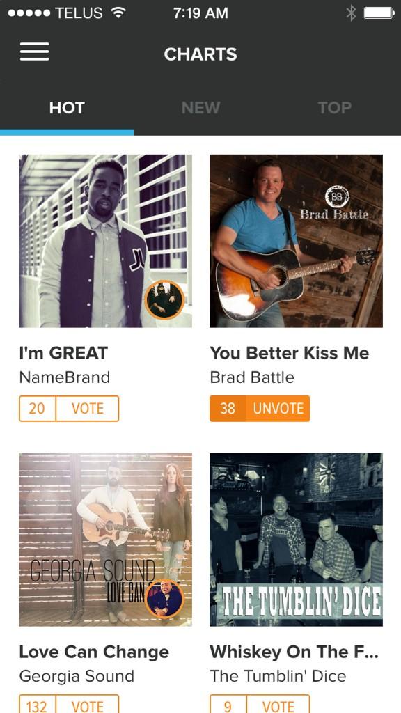 PooleMama's tweet photo. @brad_battle is on the #hotchart at http://t.co/mpZH7hU3In! Head on over and listen to #YouBetterKissMe & vote 😊 http://t.co/CU3jxeKm2K