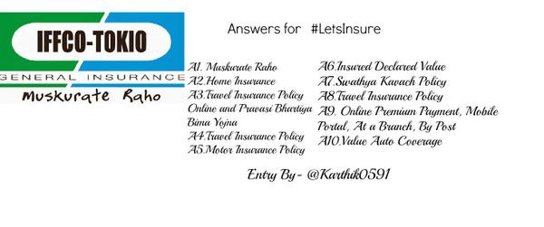 Karthik0591's tweet photo. @IFFCO__TOKIO 《 All 10 Correct #LetsInsure in a glance :) http://t.co/64yNX5Scp8 》