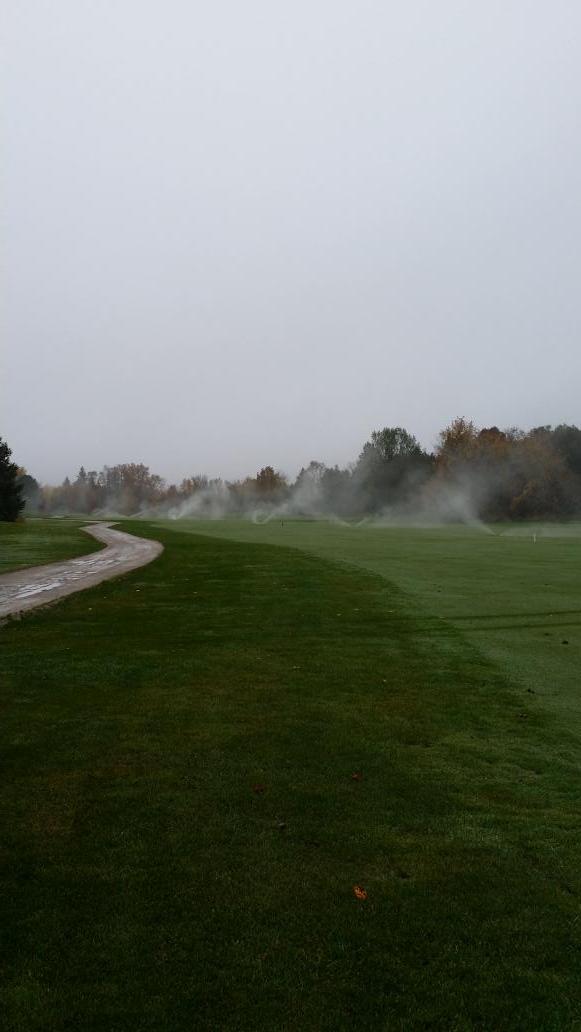 Blow out almost done at Hawk Ridge Golf Club.. 27 holes yesterday,  18 today.