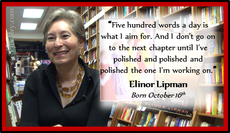 Happy Elinor Lipman!

I 500 words today regardless of where the day takes me.  
