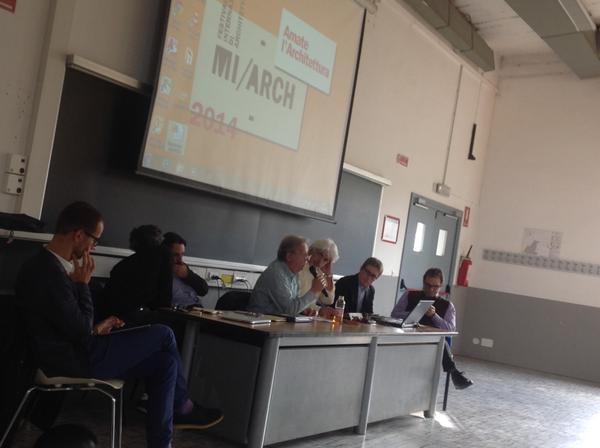 Andrea_Radic's tweet photo. #miarch2014 @amperrino con Forcolini di @IED_Milano @IED_Official @IEDTorino incontro al @polimi http://t.co/sskplGNH6V