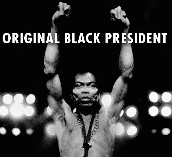 Happy belated, for what would ve been a 76th bday to the originator Fela Kuti. The original black president 